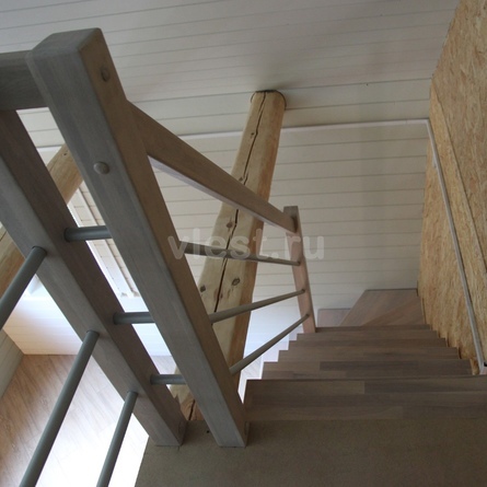 Компактная лестница Г-образная на монокосоуре Mono Style Лорен