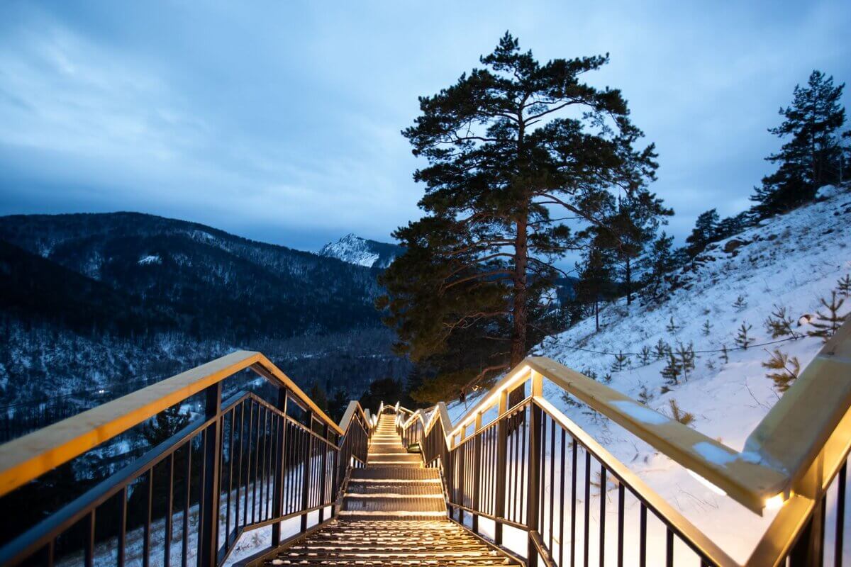 В России появилась самая длинная лестница