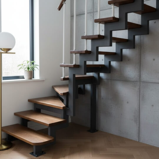 Лестницы на двойном косоуре