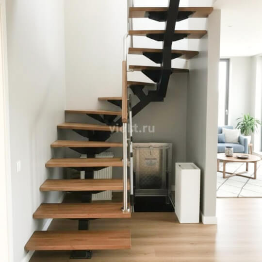 Лестницы на металлическом каркасе